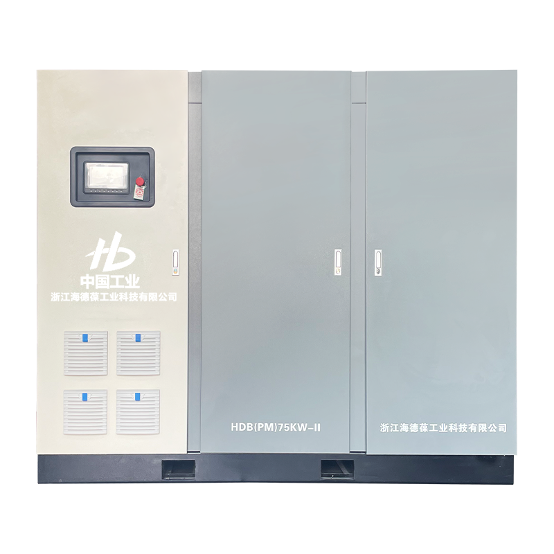 100HP Mikro yağlı çift vidalı iki kademeli kompresör